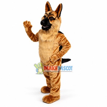German Shepard Dog Mascot Adult Costume 