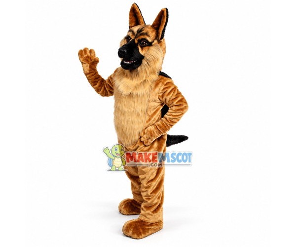 German Shepard Dog Mascot Adult Costume German Shepard Dog Mascot Adult Costume