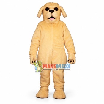 Lovely Golden Labrador Mascot Costume 