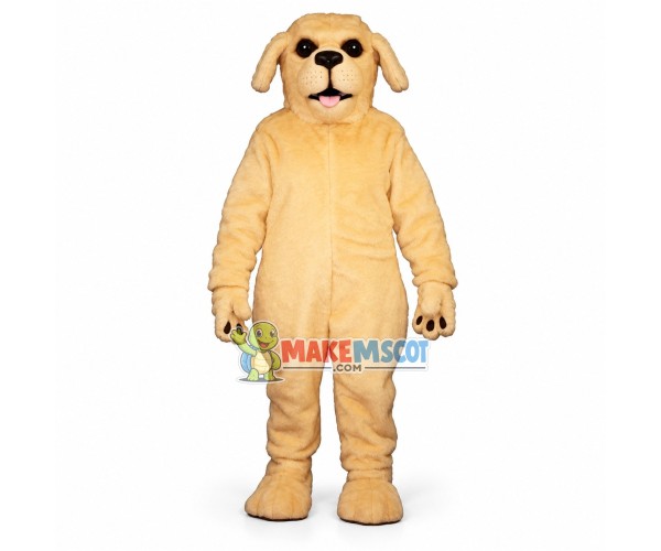 Lovely Golden Labrador Mascot Costume 