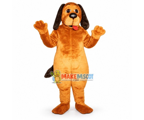 Lovely Golden Hound Dog Mascot Costume Lovely Golden Hound Dog Mascot Costume
