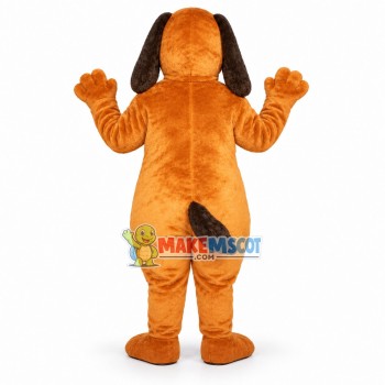 Lovely Golden Hound Dog Mascot Costume Lovely Golden Hound Dog Mascot Costume