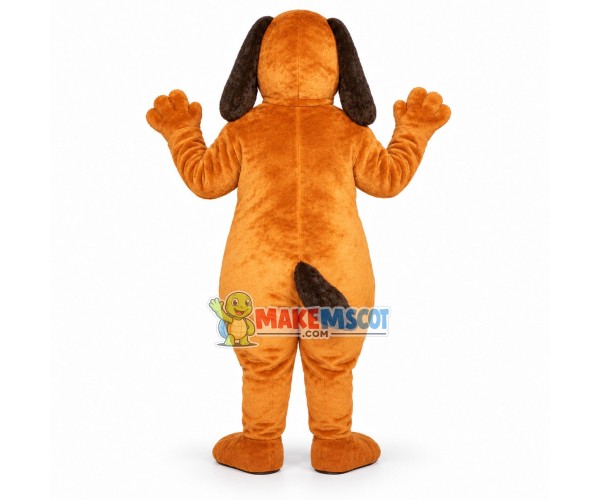 Lovely Golden Hound Dog Mascot Costume Lovely Golden Hound Dog Mascot Costume