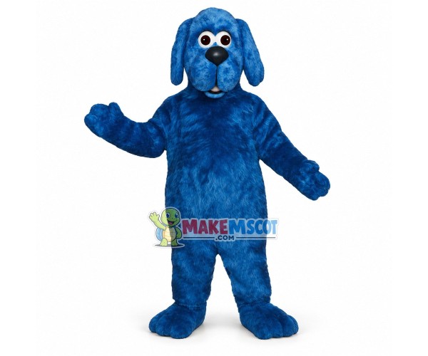 Blue Hound Mascot Costume Blue Hound Mascot Costume