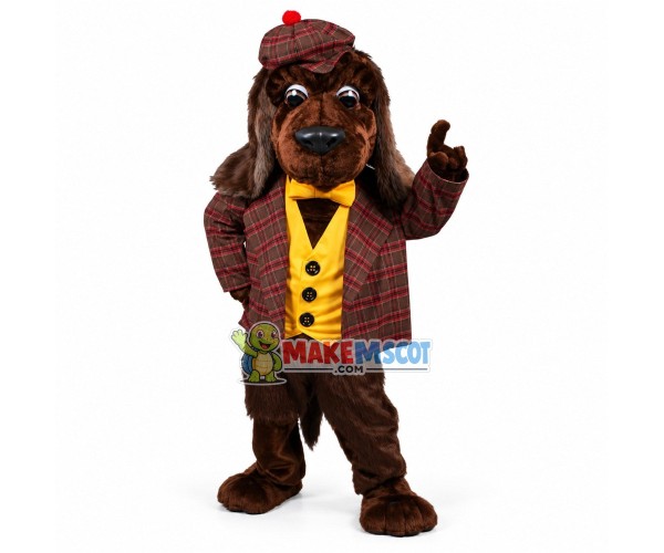 Gentleman Hound Mascot Costume Gentleman Hound Mascot Costume