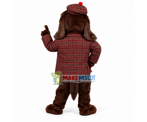 Gentleman Hound Mascot Costume Gentleman Hound Mascot Costume