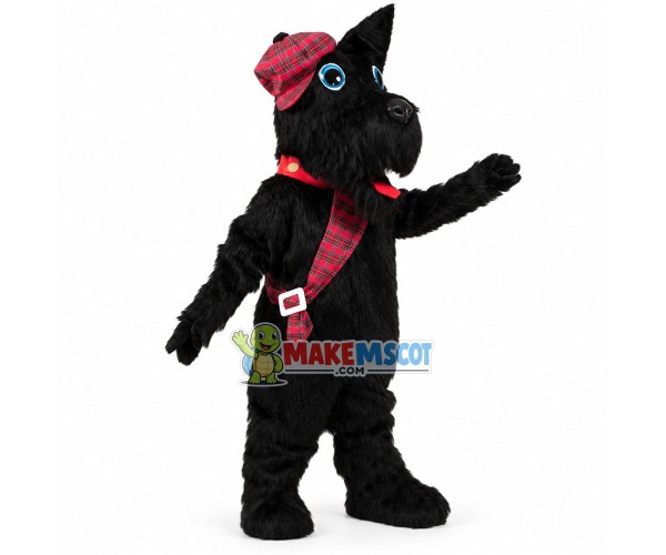 Scottish Terrier Dog Mascot Costume Scottish Terrier Dog Mascot Costume