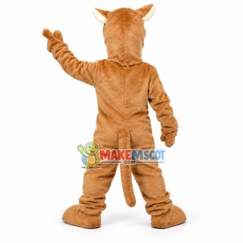 Happy Cougar Mascot Costume Happy Cougar Mascot Costume