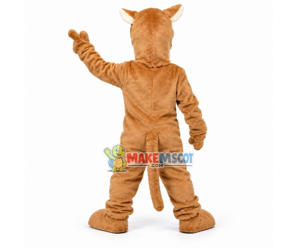 Happy Cougar Mascot Costume Happy Cougar Mascot Costume