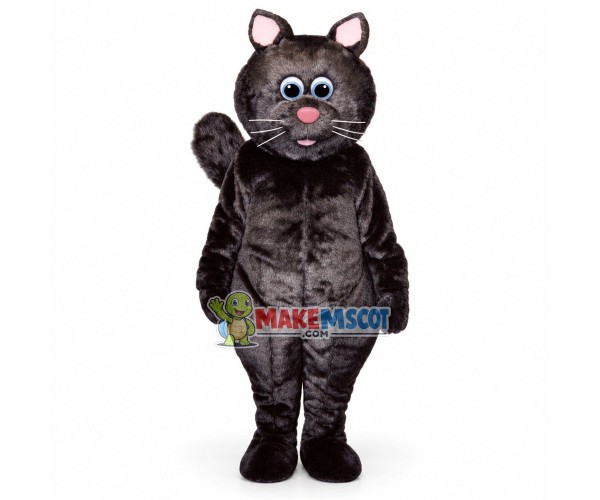 Black Kitten Mascot Costume Black Kitten Mascot Costume