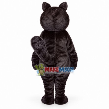 Black Kitten Mascot Costume Black Kitten Mascot Costume