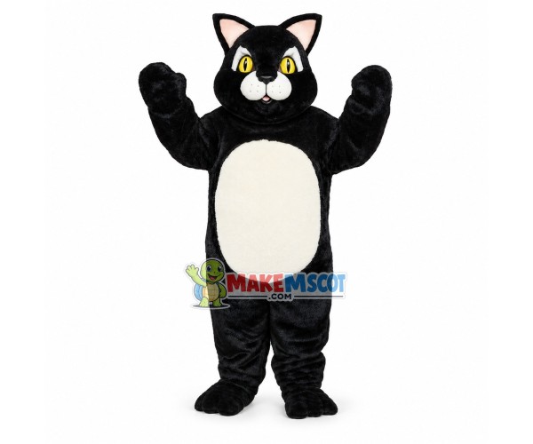 Fat Black Cat Mascot Costume Fat Black Cat Mascot Costume