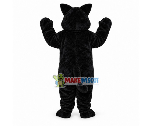 Fat Black Cat Mascot Costume 