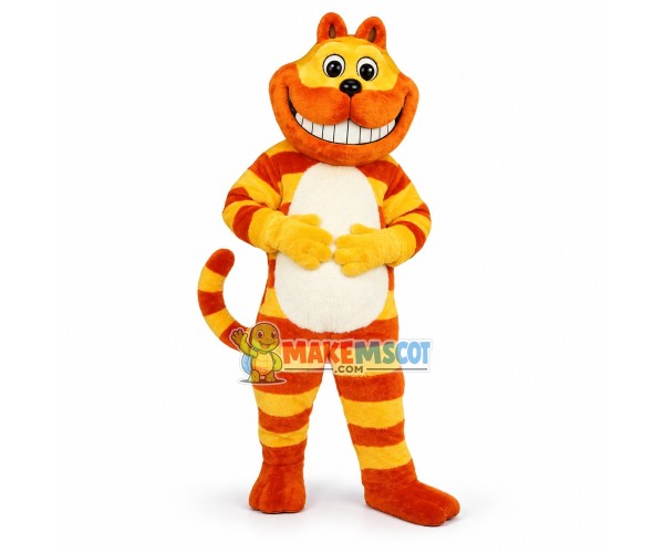 Cheshire Cat Mascot Cartoon Character Costume Cheshire Cat Mascot Cartoon Character Costume