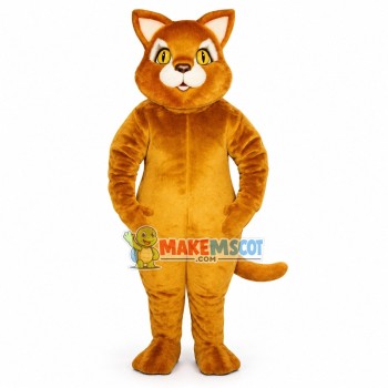 Fat Cinnamon Cat Mascot Costume Fat Cinnamon Cat Mascot Costume