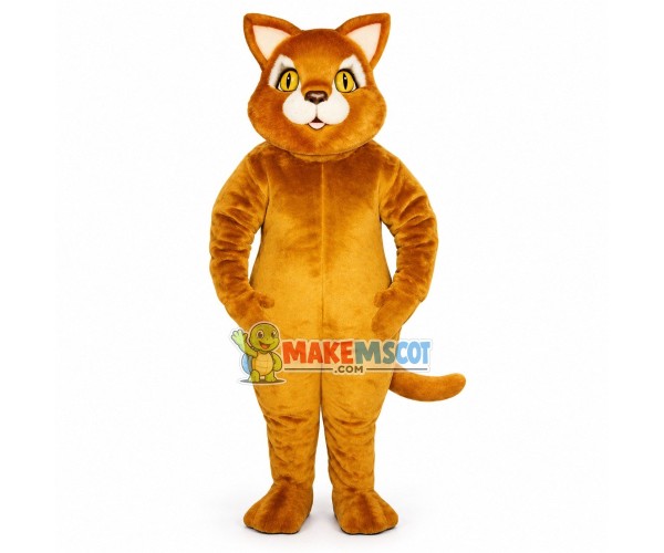 Fat Cinnamon Cat Mascot Costume Fat Cinnamon Cat Mascot Costume