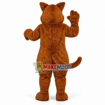 Golden Kitten Mascot Costume Golden Kitten Mascot Costume