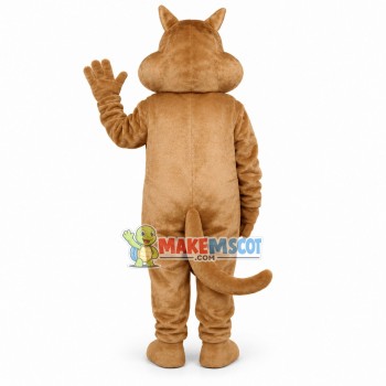 Lovely Beige Cat Mascot Costume Lovely Beige Cat Mascot Costume