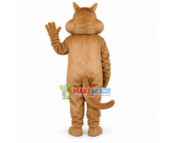Lovely Beige Cat Mascot Costume Lovely Beige Cat Mascot Costume