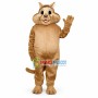 Lovely Beige Cat Mascot Costume 