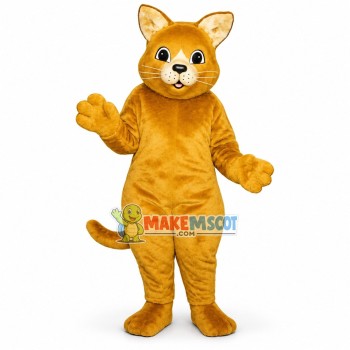 British Golden Kitten Mascot Costume British Golden Kitten Mascot Costume