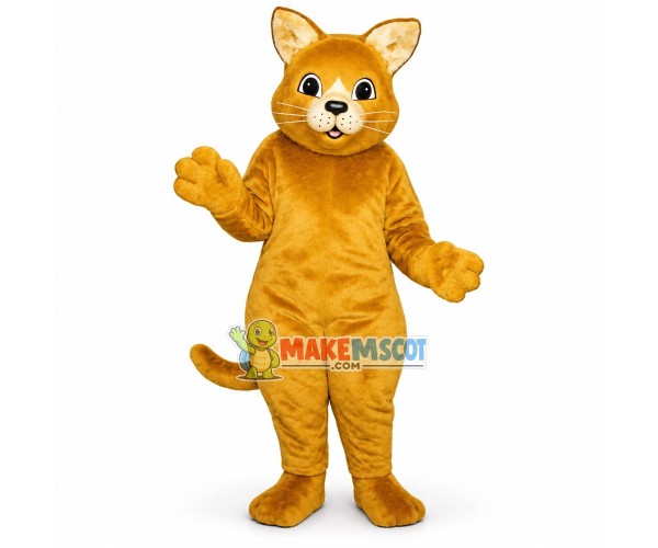 British Golden Kitten Mascot Costume British Golden Kitten Mascot Costume