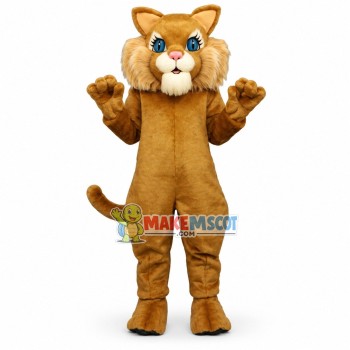 Beautiful Golden Cat Mascot Costume 