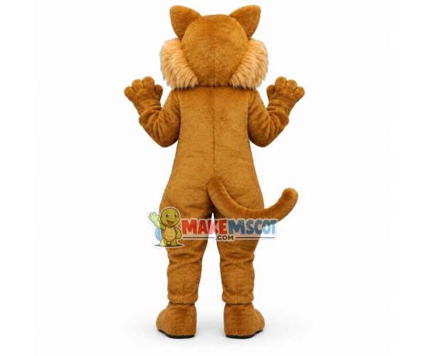Beautiful Golden Cat Mascot Costume 
