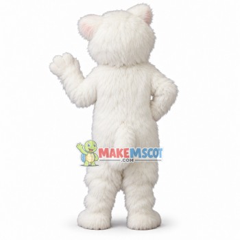 Snowball Kitten Mascot Costume Snowball Kitten Mascot Costume