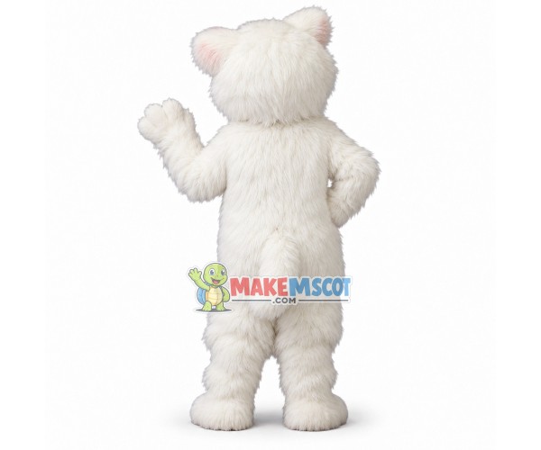 Snowball Kitten Mascot Costume Snowball Kitten Mascot Costume