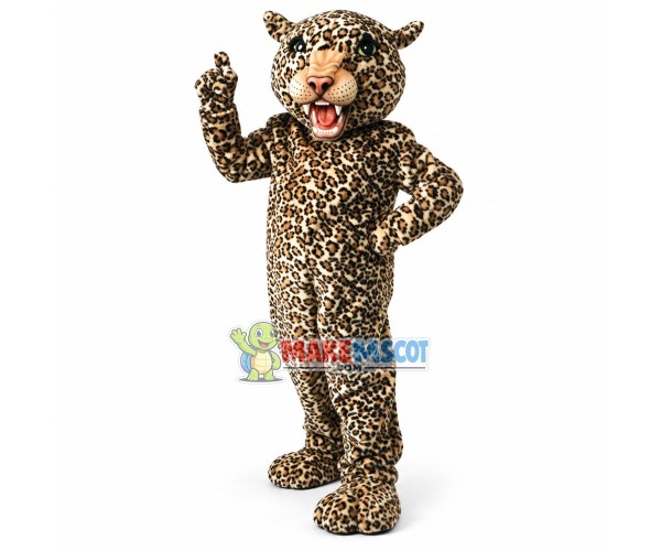 Scary Leopard Mascot Costume Scary Leopard Mascot Costume