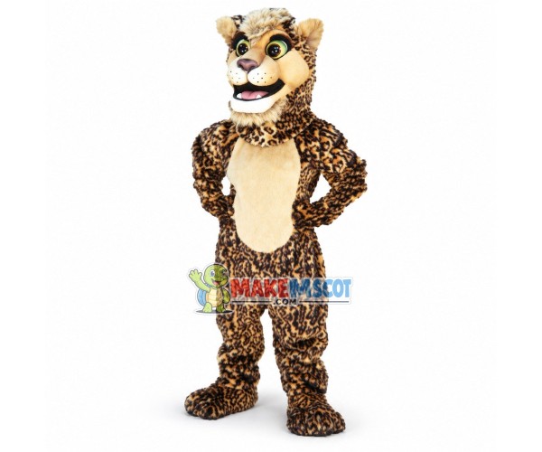 Little Cheetah Animal Mascot Adult Costume Little Cheetah Animal Mascot Adult Costume