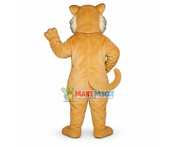 Young Beige Lion Mascot Costume 