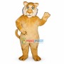 Young Beige Lion Mascot Costume 
