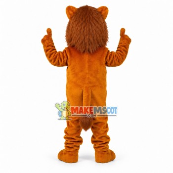 Larry Lion Mascot Costume Larry Lion Mascot Costume