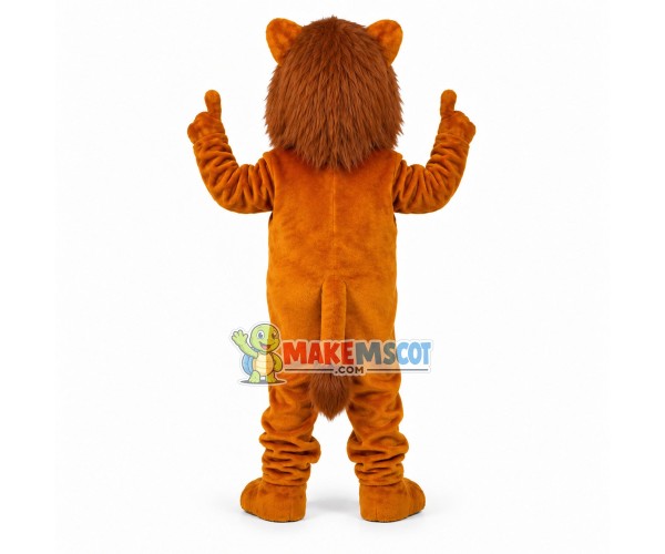 Larry Lion Mascot Costume Larry Lion Mascot Costume