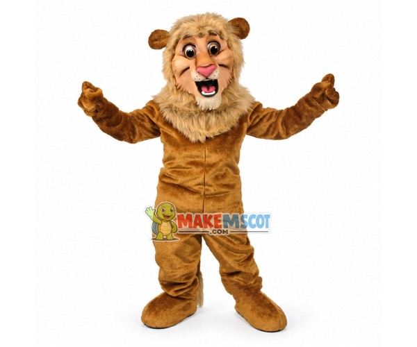 Happy Lion Mascot Adult Costume Happy Lion Mascot Adult Costume