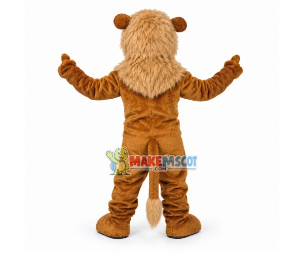 Happy Lion Mascot Adult Costume 