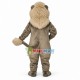 Grey Lion King Mascot Costume Grey Lion King Mascot Costume