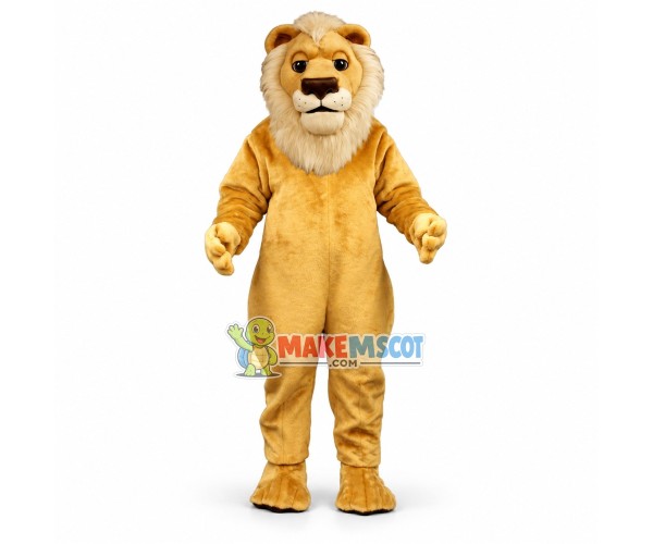 Yellow Lion Mascot Costume Yellow Lion Mascot Costume