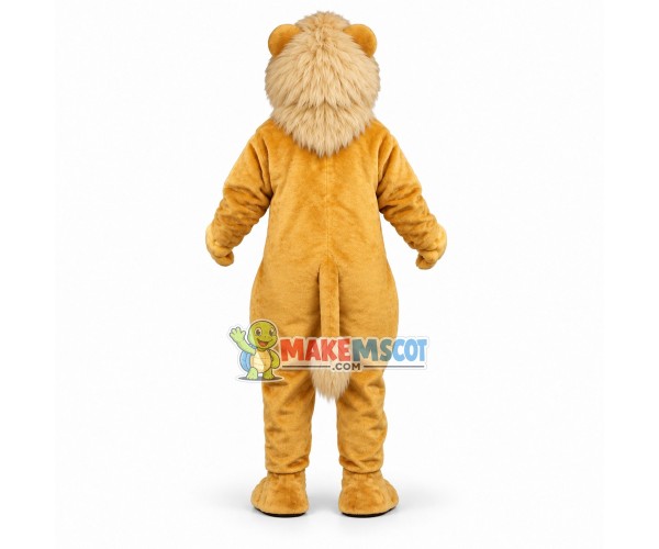 Yellow Lion Mascot Costume 