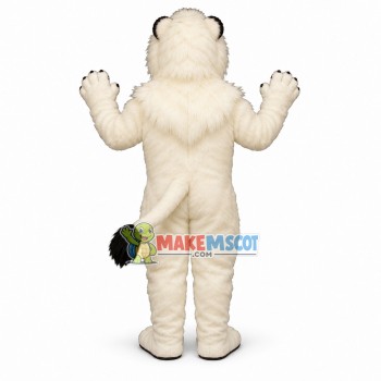 Adult Plush White Lion Mascot Costume Adult Plush White Lion Mascot Costume