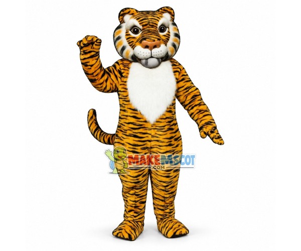 Adult Yellow Tiger Mascot Costume Adult Yellow Tiger Mascot Costume
