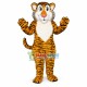Shy Yellow Tiger Mascot Costume Shy Yellow Tiger Mascot Costume