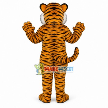 Shy Yellow Tiger Mascot Costume Shy Yellow Tiger Mascot Costume