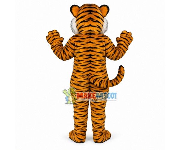 Shy Yellow Tiger Mascot Costume Shy Yellow Tiger Mascot Costume