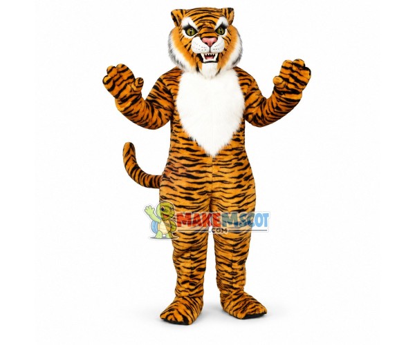 Fierce Yellow Tiger Mascot Costume Fierce Yellow Tiger Mascot Costume