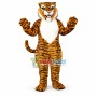 Fierce Yellow Tiger Mascot Costume 