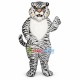 Growling White Tiger Mascot Costume Growling White Tiger Mascot Costume