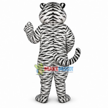 Growling White Tiger Mascot Costume Growling White Tiger Mascot Costume